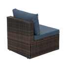Patio Furniture, Outdoor Furniture, Seasonal PE Wicker Furniture, 5 Set Wicker Furniture With Temper