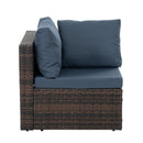 Patio Furniture, Outdoor Furniture, Seasonal PE Wicker Furniture, 5 Set Wicker Furniture With Temper