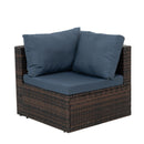 Patio Furniture, Outdoor Furniture, Seasonal PE Wicker Furniture, 5 Set Wicker Furniture With Temper